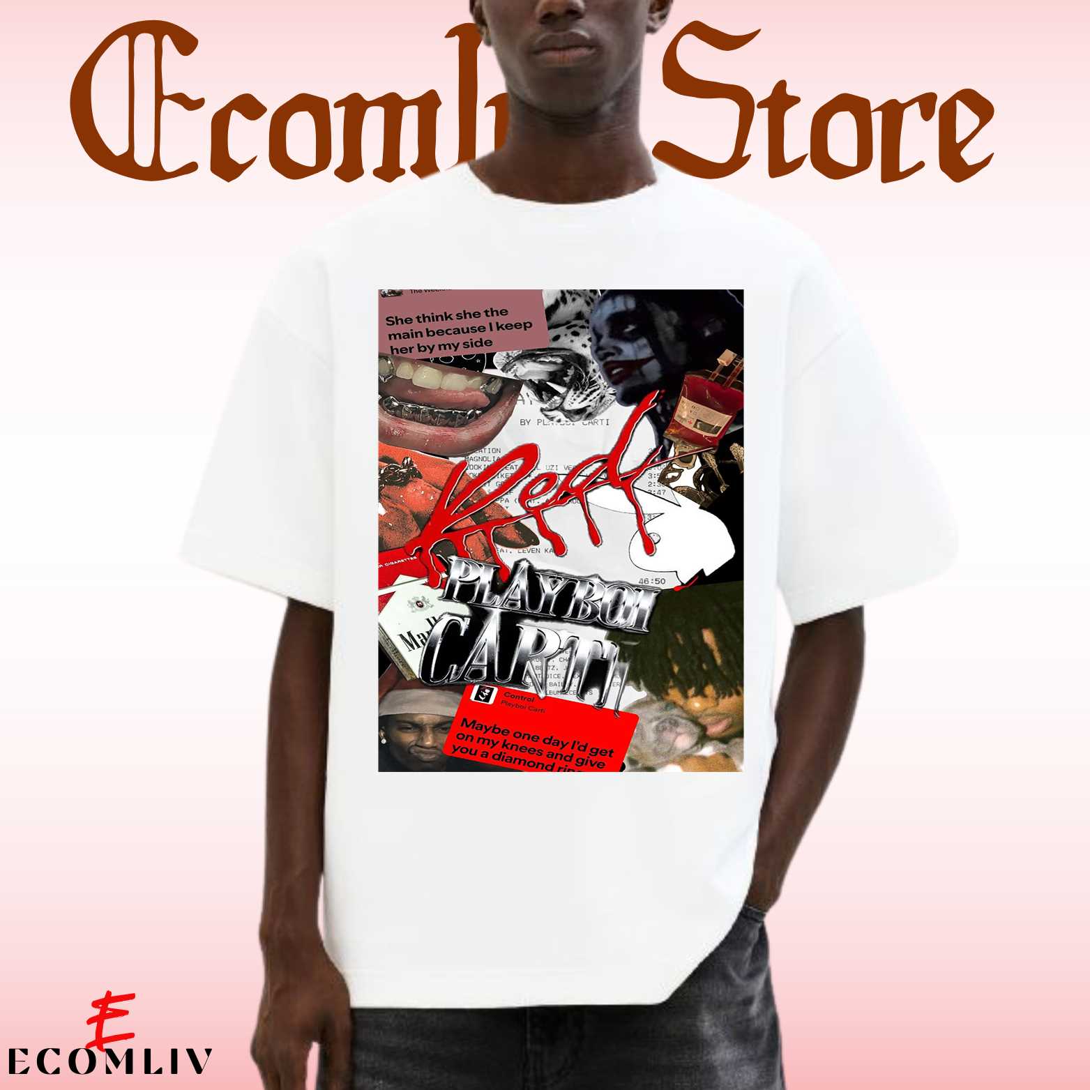 Playboi Carti Wlr T-Shirt, Whole Lotta Red New Album Shirt